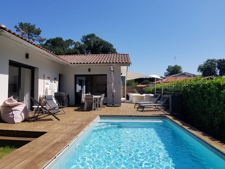 Villa Air-conditioned Heated Pool Fibre Ocean Hossegor Seignosse Capbreton - Landas