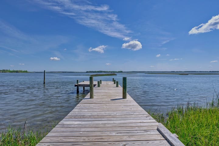 Waterfront, Gorgeous, Pvt Dock, Relax, Downtown, Fish, Retreat - Emerald Isle, NC