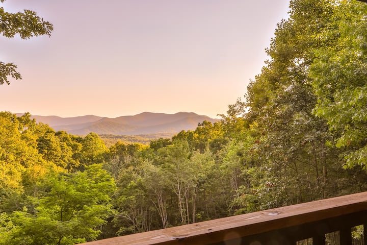 Peaceful Mountain View Cabin With Wifi And Hot Tub - Blue Ridge Lake, GA