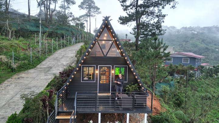 The Black A-frame Tiny House - Baguio