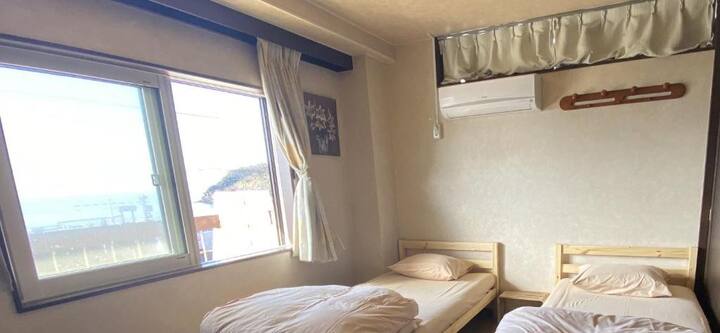 Seaside /3 Rooms/private Use /Bbq Allowed/8 Ppl - 누마즈시