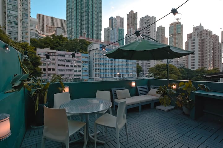 Cozy Studio + Rooftop In The Center Of Sheung Wan - Tsim Sha Tsui