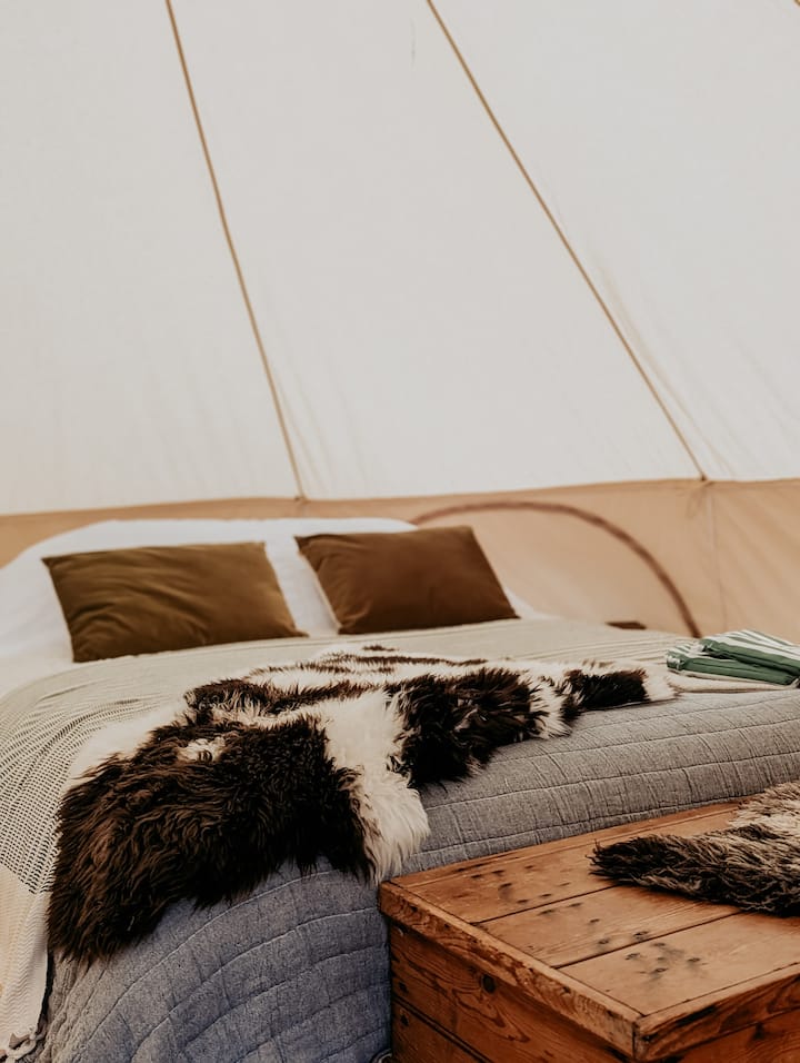 Luxury Sustainable Bell Tent Hire - St Austell