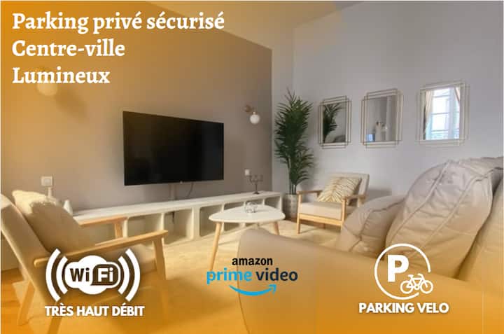 Appartement - 2 Chambres  - Parking Privé - Calme - Pont-de-Larn