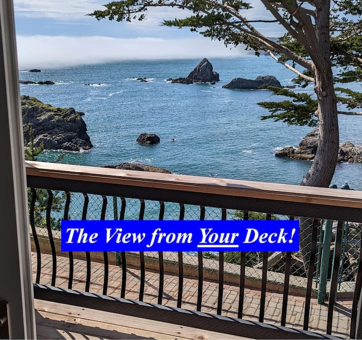 Magical! Oceanfront Views From Deck & Your Suite! - Brookings, OR