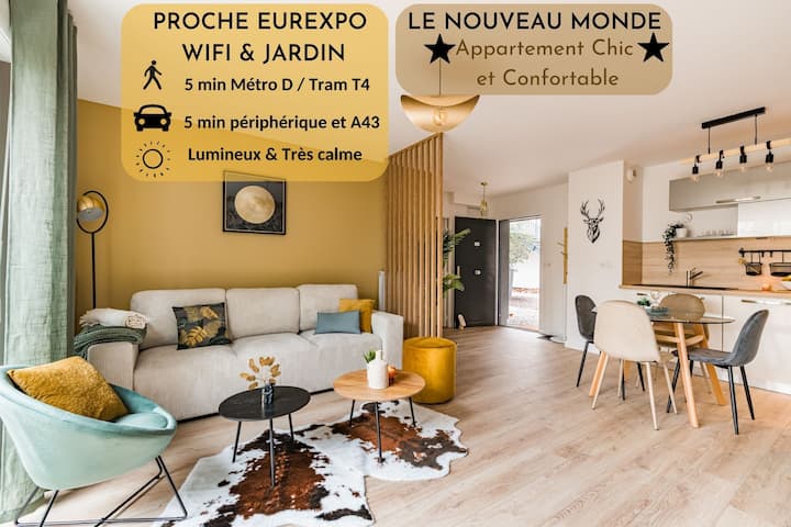 Le Nouveau Monde - Appartement Chic Et Confortable - Chaponnay