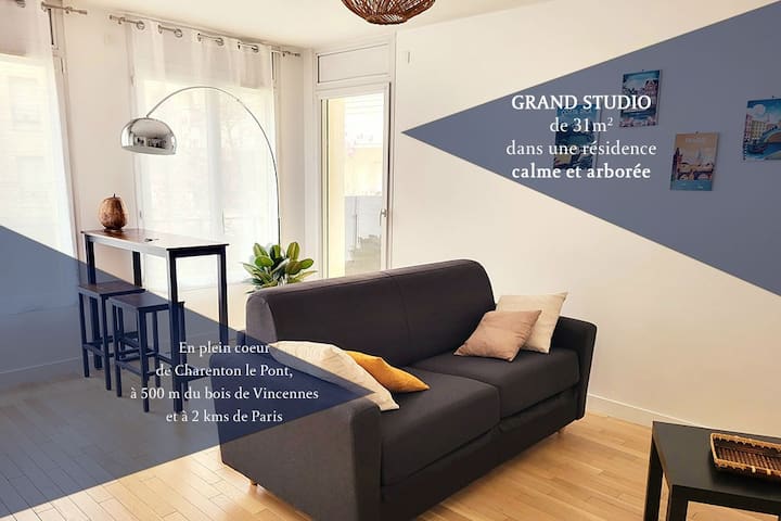 Grand Studio Dans Une Résidence Calme Et Sécurisée - Charenton-le-Pont