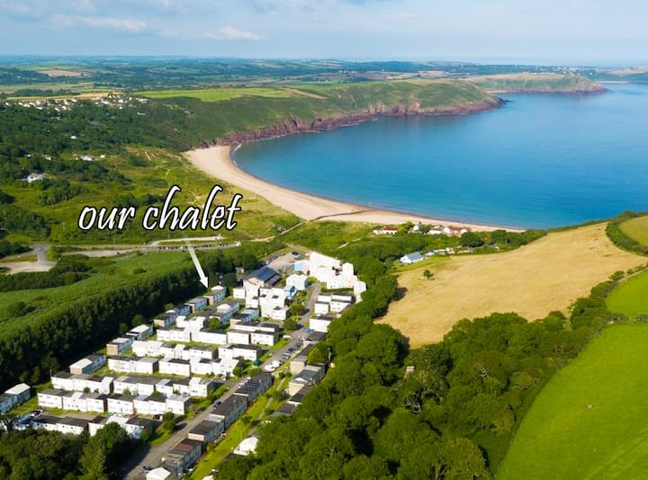 Open Plan Chalet - 2 Min Walk To Beach - Pembrokeshire