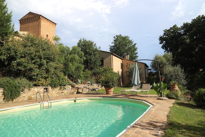 Cammino Santo - Studio W/private Pool & Garden - Poggibonsi