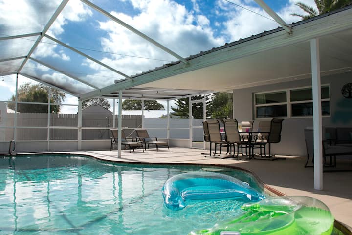 Namaste Getaway- Private Pool/yard- Near The Beach - Palm Bay, FL