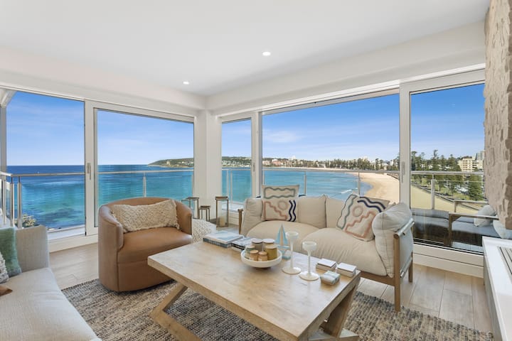 Manly Panorama, Pure Luxury Beachfront Apartment - Conseil de Manly