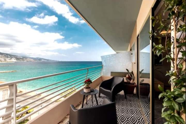 Appartement Design Avec Terrasse - Vue Mer - Plage Hawaii - Menton