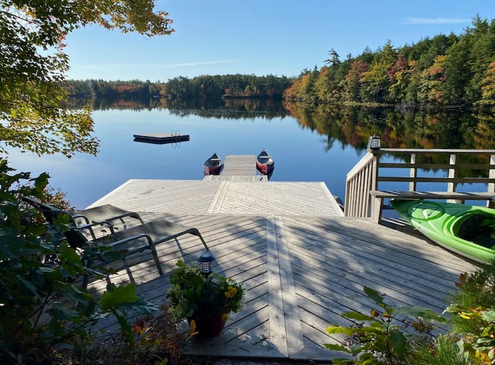 Beautifu Abgeschieden Schöne Lakefront Cottage Auf 62 Hektar, Schwimmen, Sauna, Wi, - Nova Scotia