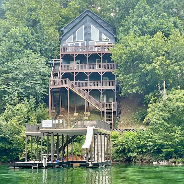 Newly Renovated Lakefront Home W/ 2 Story Dock - Norris Lake, TN