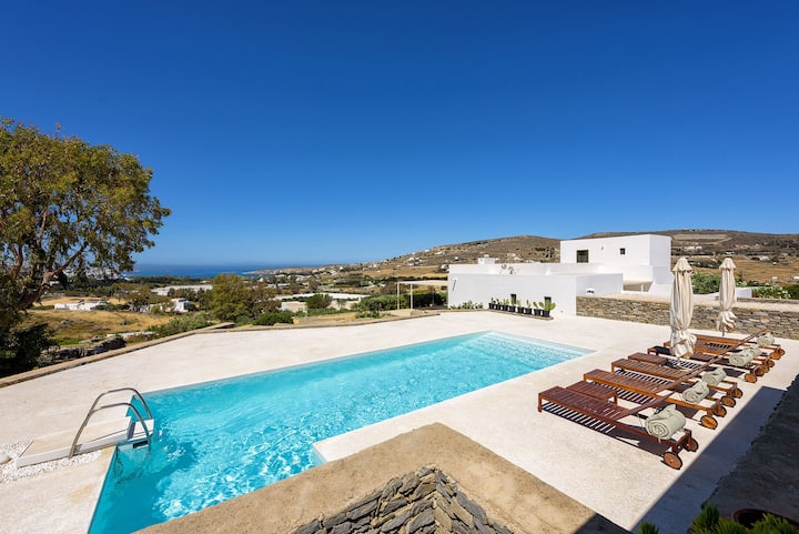 Villa Aktaia, Mit 3 Schlafzimmern Und Gemeinsamem Pool Für Nur 2 Villen In Der Nähe Von Parikia - Paros