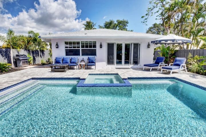 Luxus-boutique-villa Mit "Privatem" Salzwasserpool Und Whirlpool Im Herzen Von Delray - Delray Beach, FL