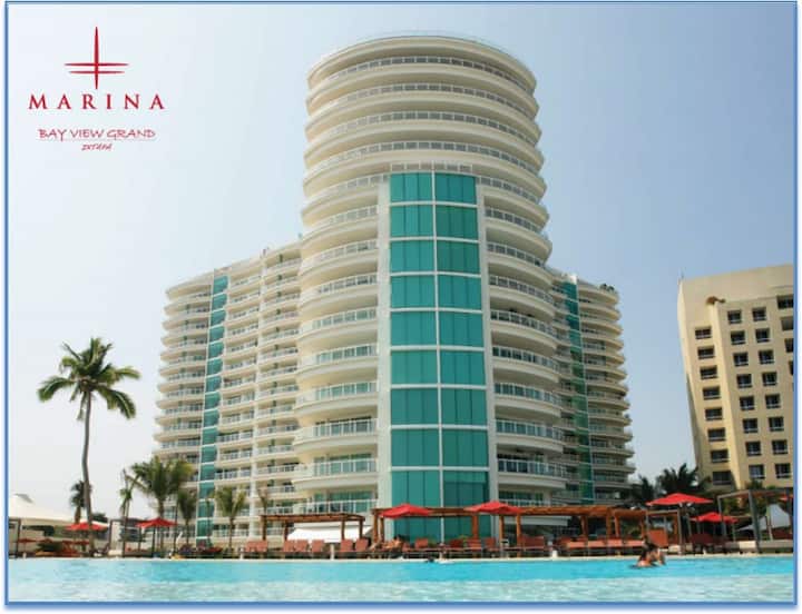 Oceanfront Bvgmarina Ixtapa Apartment For 4 People - 伊斯塔帕