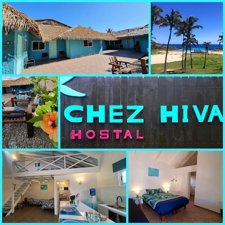"Chez Hiva" : Tiare 6 - Town & Beach (2-3p) - Easter Island