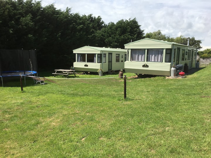 2 Holiday Caravans At Colcombe Abbey Farm, Colyton, Devon - Honiton