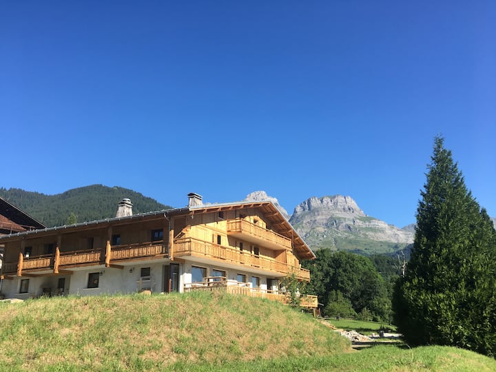 Chalet Facing Mont Blanc For 45 People Ideal For Large Groups - Cordon