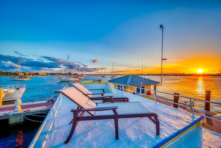 House Boat Sunset Bay Marina Stuart Fl - The Bahamas