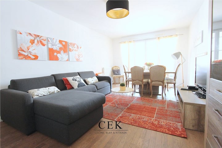 Large Apartment 8pax Neighborhood Rer Val D'europe, 5 Minutes From Disneyland (Ariane2 - Bussy-Saint-Georges