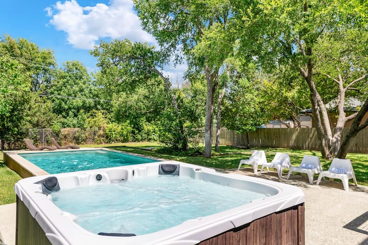 Peaceful  Oasis Private Hot Tub And Pool - Round Rock, TX