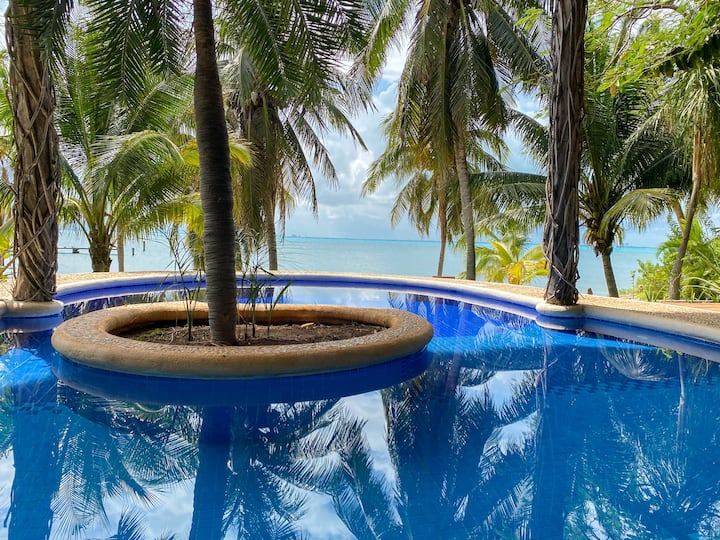 4br Beachfront Private Villa W/ Pool & Terrace - Isla Mujeres