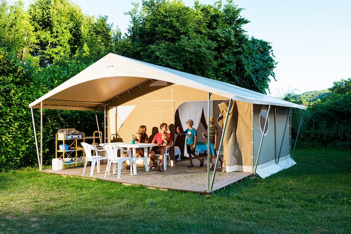 Tente Lodge : Safari En Famille - Saint-Cirq-Lapopie