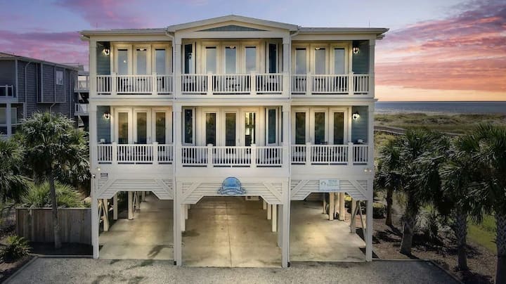 Oceanfront Mansion With Pool - Ocean Isle Beach, NC