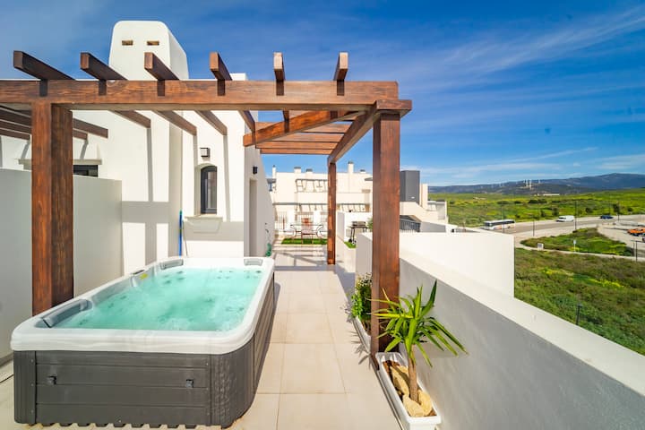 𓇣 New Eco-townhouse | Wifi Parking And Jacuzzi - Tarifa