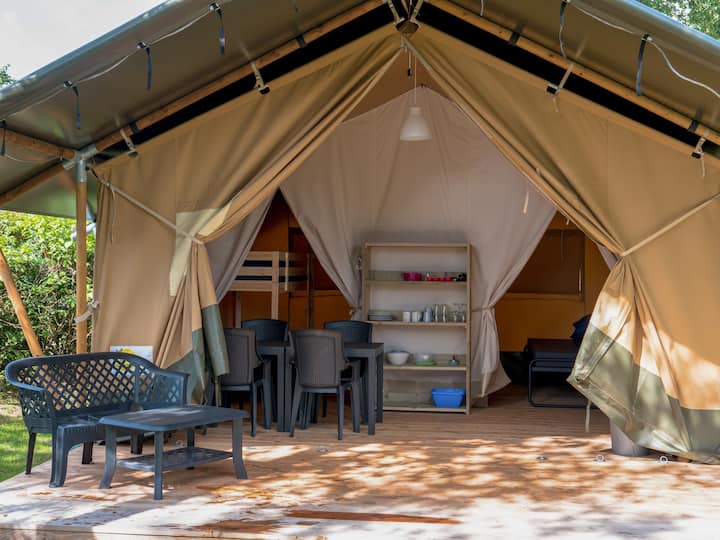 Camping Le Roc - Tente Safari 6p - Le Gouffre
