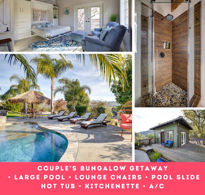 Private Pool House Retreat For 2 - Escondido, CA