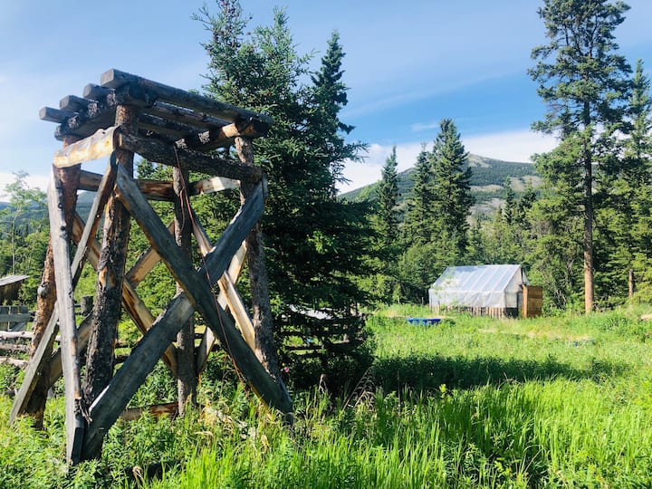 Cabin On A Ranch Off Grid. - Yukon