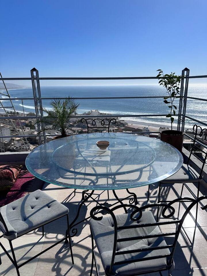 Taghazout Yoga Surf Bliss, Terrasse Vue Mer - Taghazout