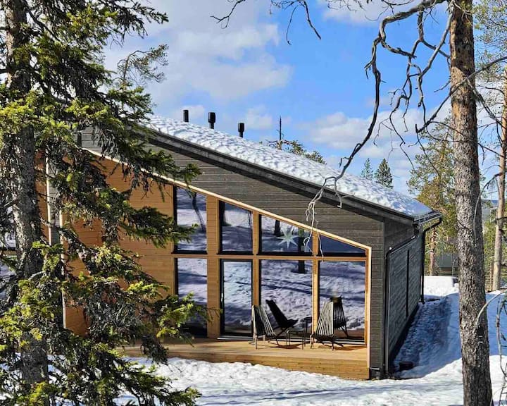 Villa Golden Hill, Luxury Holiday Cabin In Lapland - Äkäslompolo
