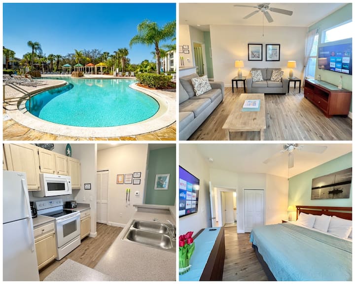 1-111 Ground Floor, Fully Equipped Kitchen, Heated Pool, Gym 4 Miles From Disney - Four Corners, FL