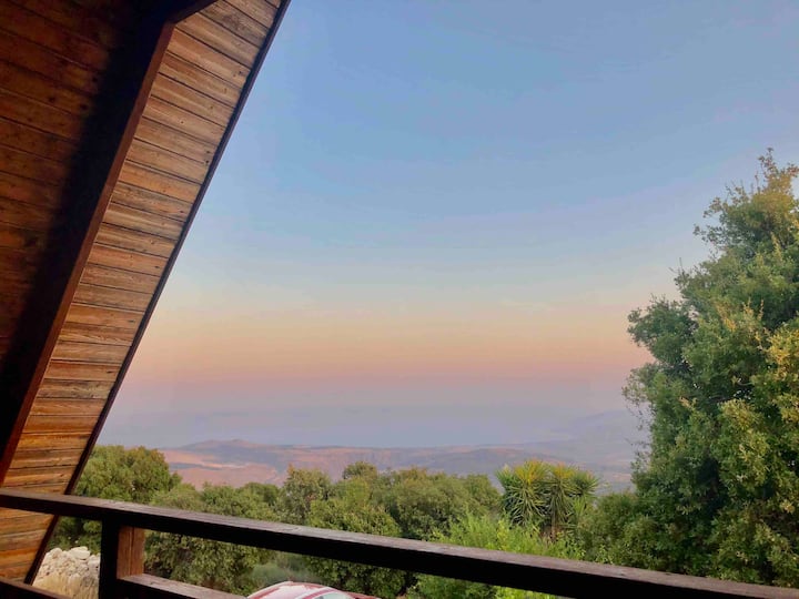 Sea Of Galilee View Mountain Cabin In Amirim - Israel