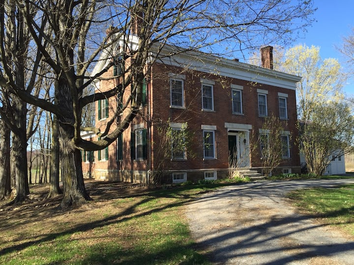 Historic 200 Year Old Brick House On 100 Acre Farm - Greenwich, NY