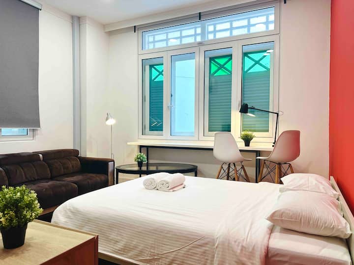 Compact Two Bedroom Suite In Cbd, 5min Walk To Mrt - Szingapúr
