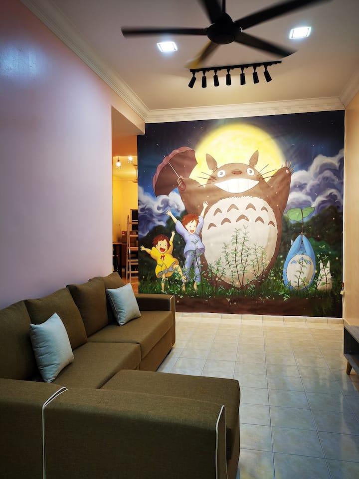 (1-12 Persons) Bidor Totoro Animation Homestay - Bidor