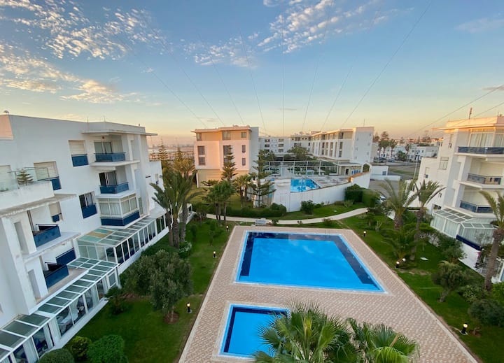 Appartement Moderne, Vues Piscine, Plage Et Médina - Essaouira
