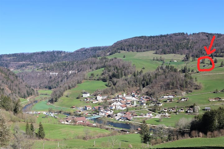 Magnifique Chalet Dans La Réserve Du Clos Du Doubs - Saint-Ursanne