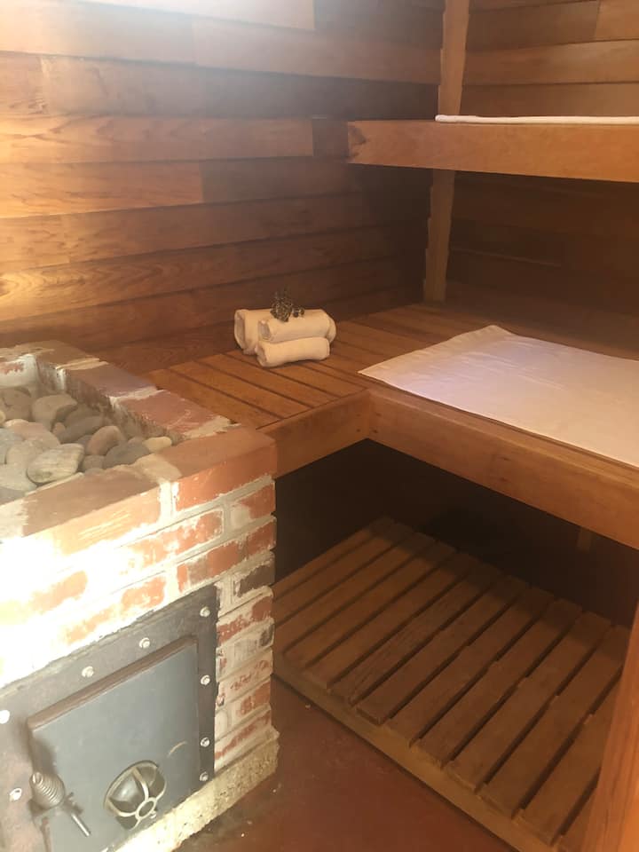 Private Entry. Cozy & Quiet Suite With A Sauna - 바스