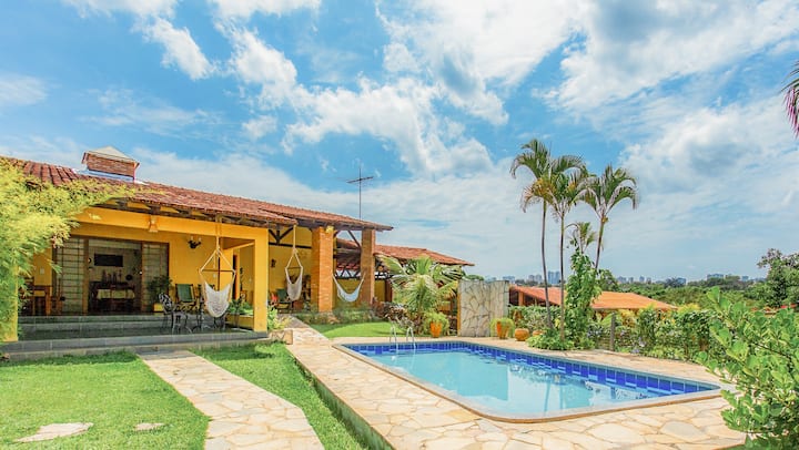 Tropical House - 4km From ÁGuasclaras - 23 Guests - Brasília