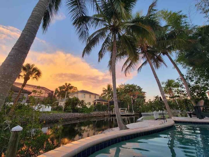 Suite Para Huéspedes Frente Al Mar Con Piscina, Mini Playa Y Bote De Remos - Bonita Springs, FL