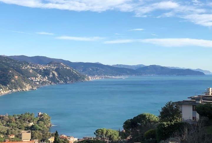 Vista Incantevole Da Attico Sul Golfo Del Tigullio - Rapallo