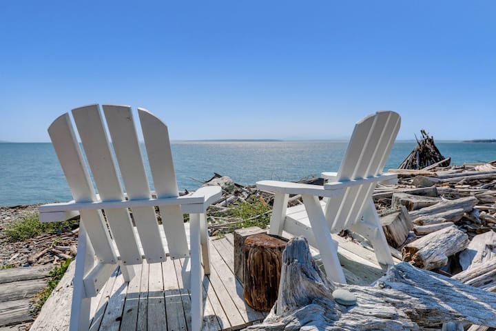 Whidbey Island Beach Cottage, En La Playa En Admiralty Inlet! Vistas Del Atardecer! - Coupeville, WA