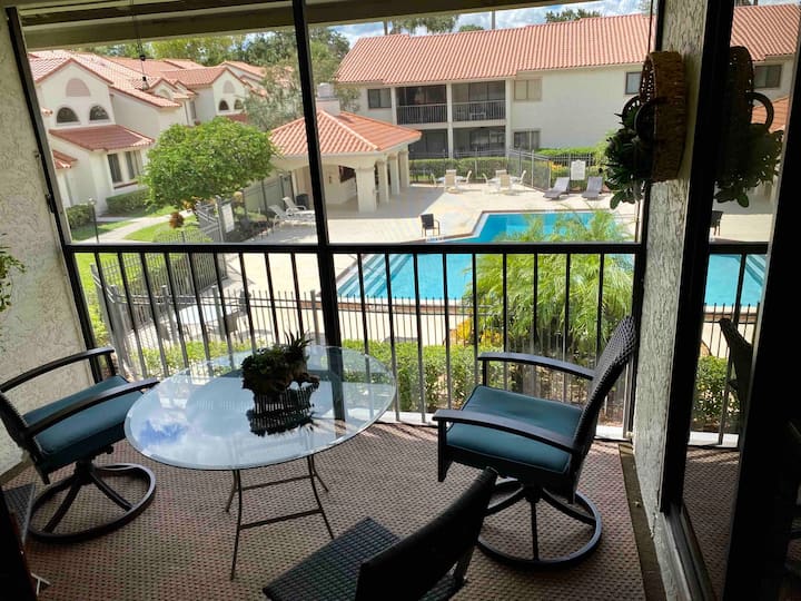 Pool-side, Country Club Dr. Condo - Titusville, FL