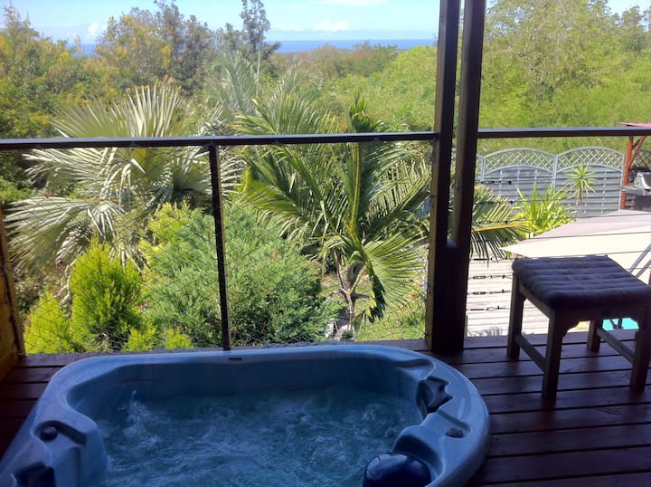 Bungalow-chambre/jacuzzi/piscine - Réunion